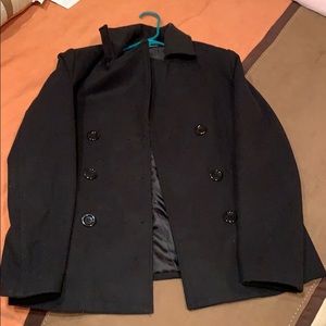 Black pea coat